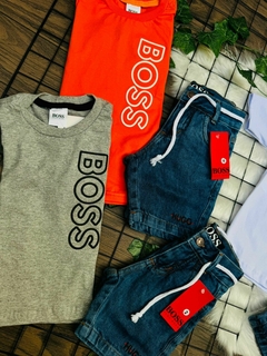 Conjunto Shorts Jeans Premium Boss - loja online