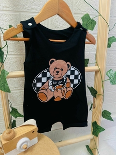 Jardineira Urso UpUp Cod 144 - Up Up bebe