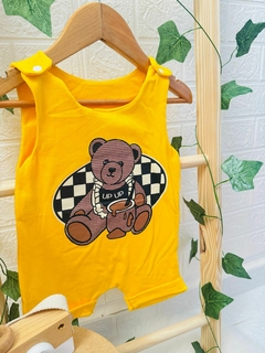 Jardineira Urso UpUp Cod 144 - Up Up bebe