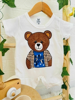 Macacão Curto Urso Cod 075 - Up Up bebe