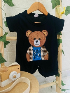 Macacão Curto Urso Cod 075 - Up Up bebe