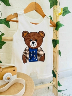 Jardineira Urso Cod 025 - Up Up bebe