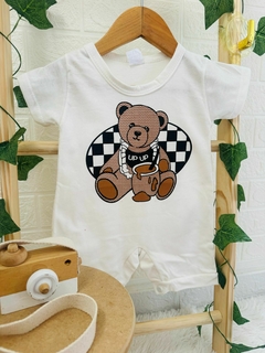 Macacão Curto Urso Cod 075 - Up Up bebe