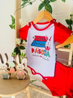 Conjunto Bory Coelhinha Pascoa Cod 192 - Up Up bebe