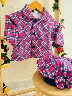 Casaco c/ Gola e Boina Soft Sublimado - Up Up bebe
