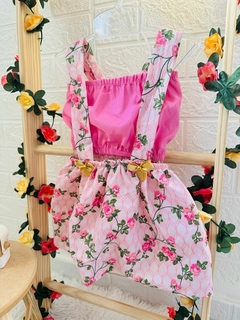 Vestido Jardineira Cod 103 - Up Up bebe