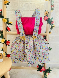Vestido Jardineira Cod 103 - Up Up bebe
