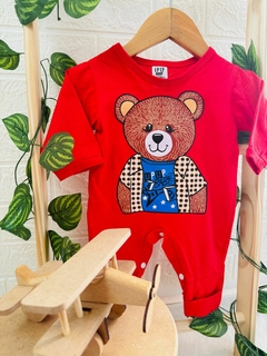 macacão Longo Urso Cod 148 - Up Up bebe