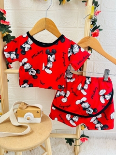 Conjunto Croped Shorts Saia Cod 203 - comprar online