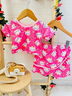Conjunto Croped Shorts Saia Stitch Cod 202 - comprar online