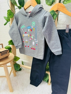 Conjunto Infantil Moletom Inverno com Capuz 2025 na internet