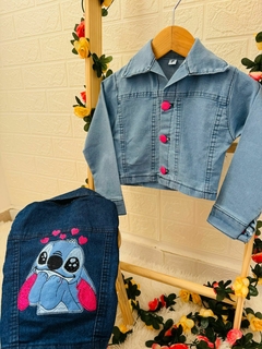 Jaqueta Jeans Stitch Bordado na internet