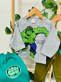 Conjunto Infantil Hulk na internet