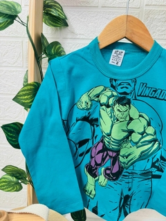 Camiseta Manga Longa Infantil Hulk - Up Up bebe