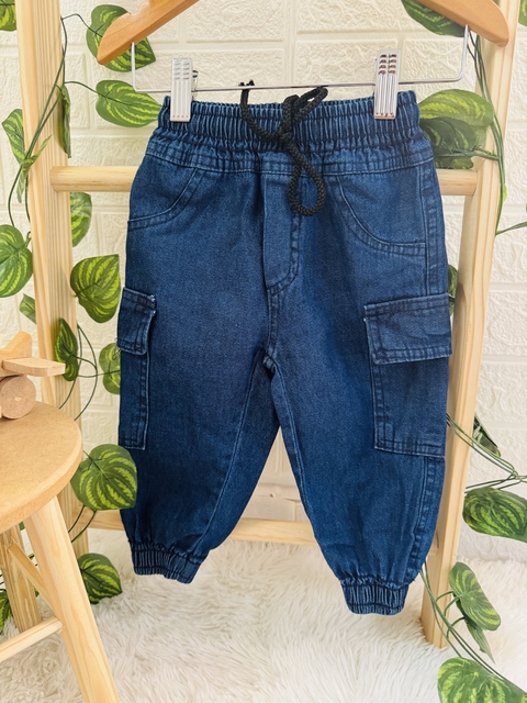 Calça Jeans Jogger Bolsos - comprar online