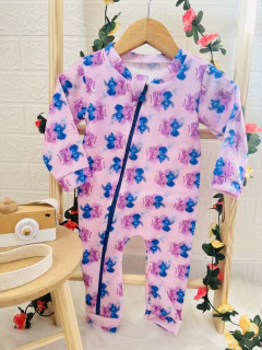 Macacão Ziper Soft Premium Stitch - Up Up bebe