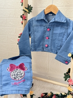 Jaqueta Jeans Minnei Bordado na internet