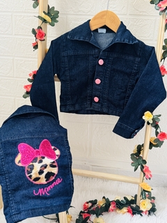 Jaqueta Jeans Minnei Bordado - Up Up bebe