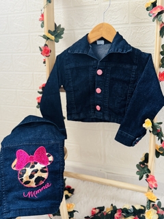 Jaqueta Jeans Minnei Bordado na internet