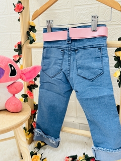 Calça Jeans Stitch Bordado - Up Up bebe