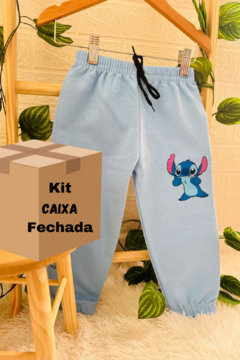 Caixa Fechada Calça Moletom 60 peças 30 Menina e 30 Menino - comprar online