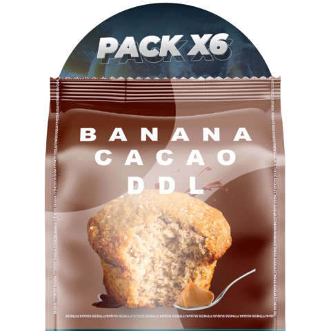 Muffin Proteico Cacao, Banana & Dulce de Leche – Pack x6 - comprar online