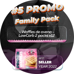 #5 y #5.5 Family pack waffles de avena LowCarb 2 pack o 4 pack - comprar online