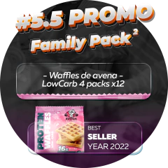 #5 y #5.5 Family pack waffles de avena LowCarb 2 pack o 4 pack en internet