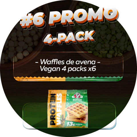 #6 Waffles de avena Vegan 4 pack - comprar online