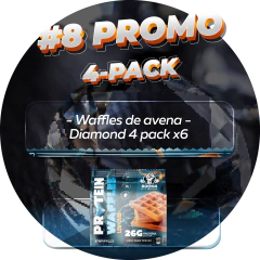#8 Waffles de avena Diamond 4 pack - comprar online