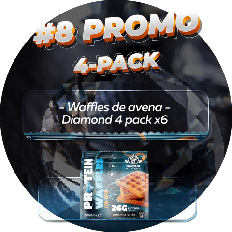#8 Waffles de avena Diamond 4 pack - comprar online