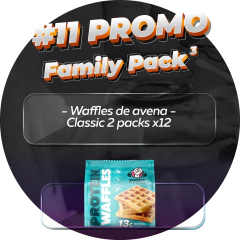 #11 y #11.5 Family pack waffles de avena Classic 2 pack o 4 pack - comprar online