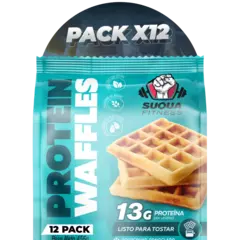 Combo waffles x 12 + muffins proteicos cacao amargo y banana x 6 - tienda online