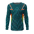 Camisa Segunda Pele Dry Fit Proteção Uv Esportiva Manga Longa Verde Estampada
