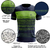 Imagem do Camiseta Casual Masculina Estampada Academia Sports Dry Fit Azul Listrado Verde
