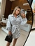 Chemise listrada acompanha cinto