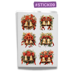 #STICK09 - Sticker de Folha de Açúcar - COLEÇÃO NATAL - comprar online