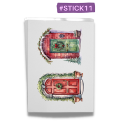 #STICK11 - Sticker de Folha de Açúcar - COLEÇÃO NATAL
