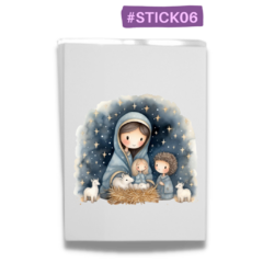 #STICK06 - Sticker de Folha de Açúcar - COLEÇÃO NATAL