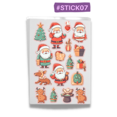 #STICK07 - Sticker de Folha de Açúcar - COLEÇÃO NATAL