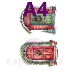 #STICK11 - Sticker de Folha de Açúcar - COLEÇÃO NATAL - Espatullare