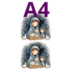 #STICK06 - Sticker de Folha de Açúcar - COLEÇÃO NATAL - comprar online