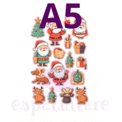 #STICK07 - Sticker de Folha de Açúcar - COLEÇÃO NATAL na internet