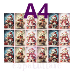 #STICK01 - Sticker de Folha de Açúcar - COLEÇÃO NATAL - comprar online