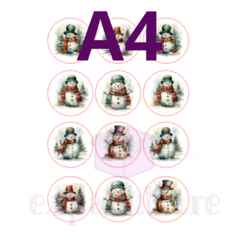 #STICK03 - Sticker de Folha de Açúcar - COLEÇÃO NATAL - comprar online