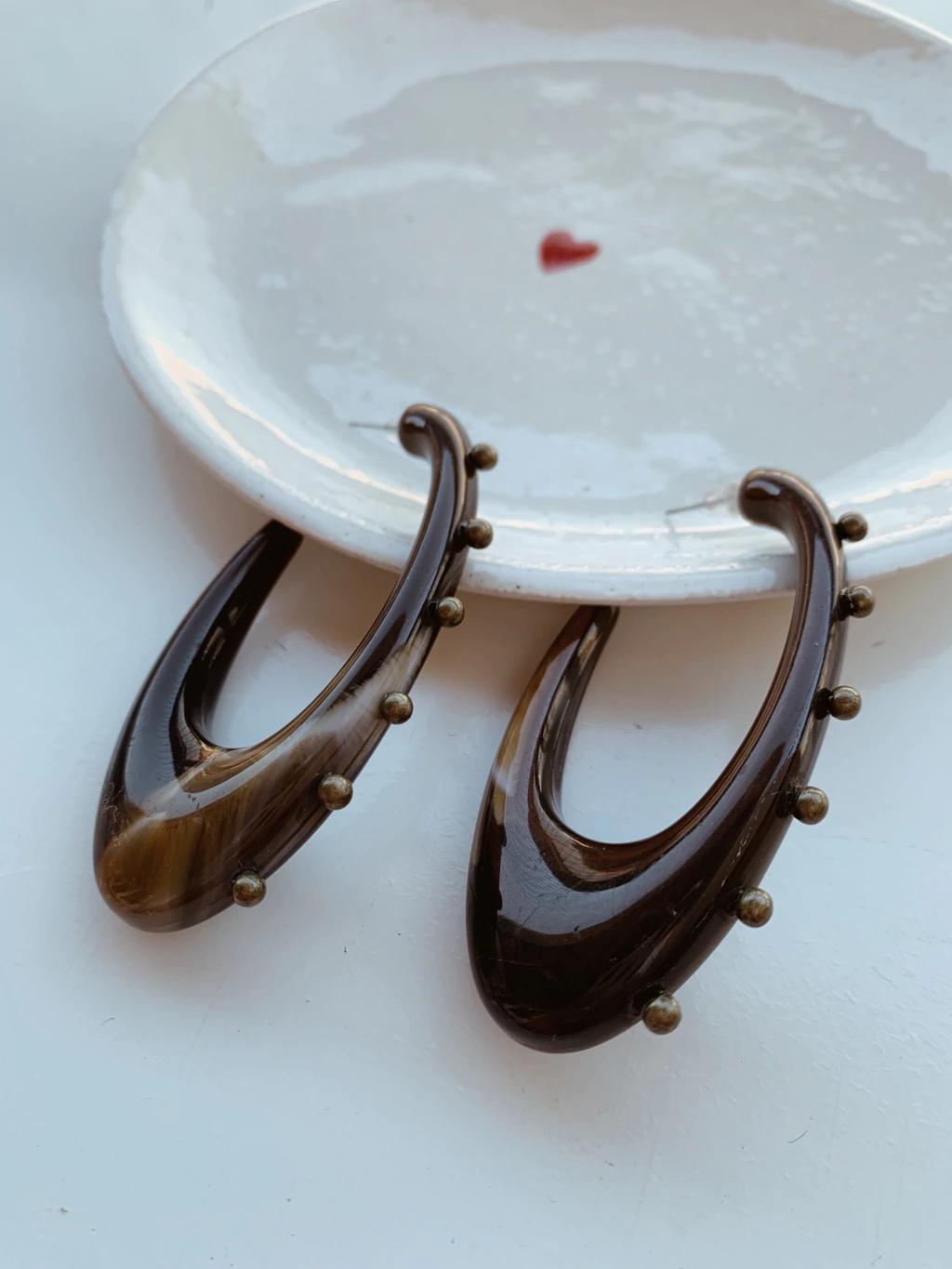 Argola Oval Resina