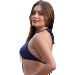 Parte de Cima Decote Aro V Azul - comprar online
