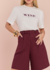 T-shirt Wine Off-White - comprar online