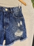 Short jeans 100% algodão destroyed - comprar online