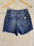 Short jeans 100% algodão destroyed na internet